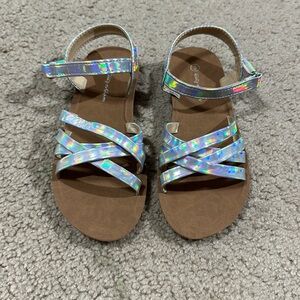 Brand New Silver Shimmer Sandals